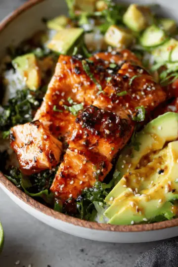 Honey Glazed Salmon Bowl Recipe