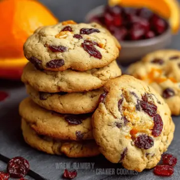 Chewy Cranberry Orange Cookies