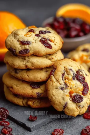 Chewy Cranberry Orange Cookies