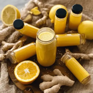 Citrus Ginger Immunity Shots
