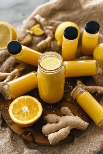 Citrus Ginger Immunity Shots