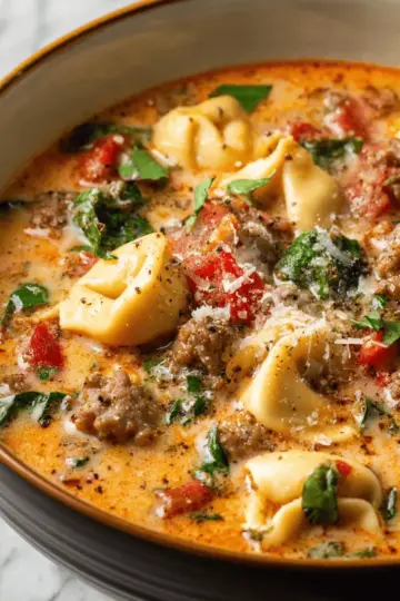 Italian Sausage Tortellini Soup
