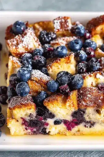 Baked Blueberry French Toast Casserole