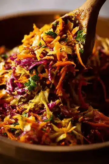 Cabbage & Carrot Thoran-style Indian Salad