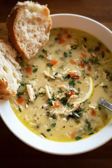 Greek Lemon Chicken Soup