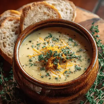 Cheddar Garlic Herb Potato Soup: A Cozy, Creamy Bowl of Comfort for Any Season