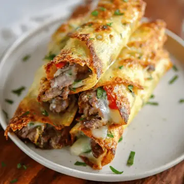 Keto Philly Cheesesteak Roll Ups