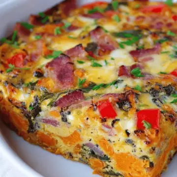 Sweetpotato Egg Casserole with Veggies