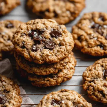 Chewy Oatmeal Chocolate Chip Cookies