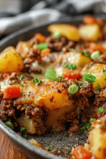 Hobo Casserole Rustic Ground Beef and Potato Bake
