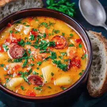 Spanish Potato and Chorizo Soup