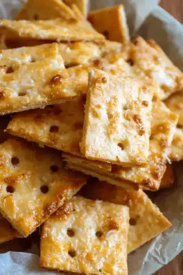 Sourdough Discard Cheese Crackers
