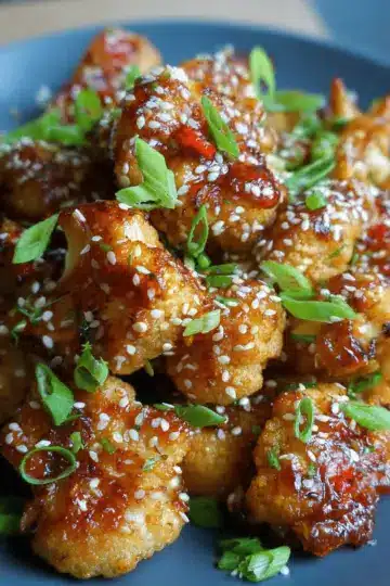 Sticky Sesame Cauliflower (Baked)