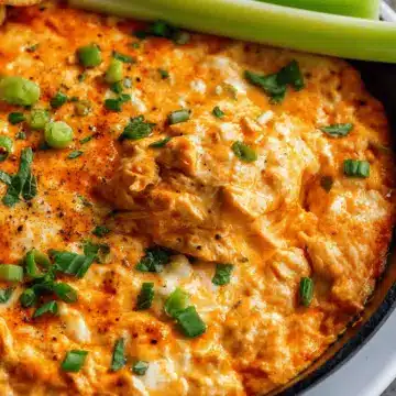 Stovetop Buffalo Chicken Dip