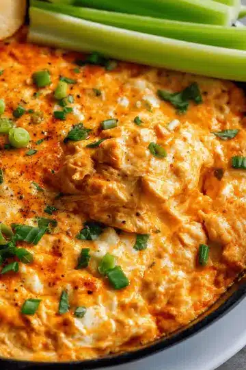 Stovetop Buffalo Chicken Dip