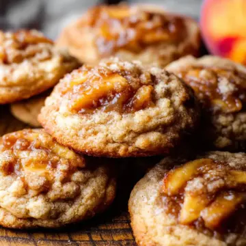 peach cobbler cookies