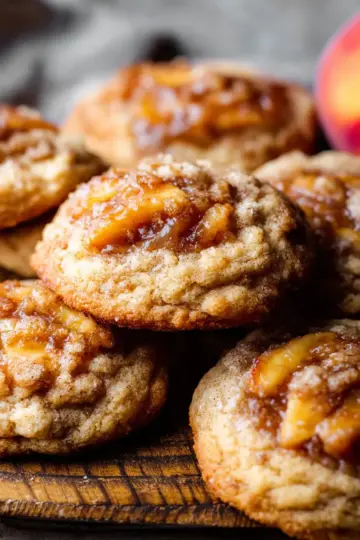 peach cobbler cookies