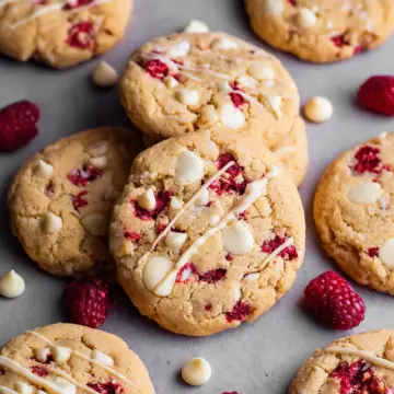 White Chocolate Raspberry Cookies