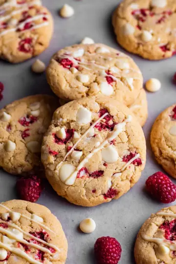 White Chocolate Raspberry Cookies