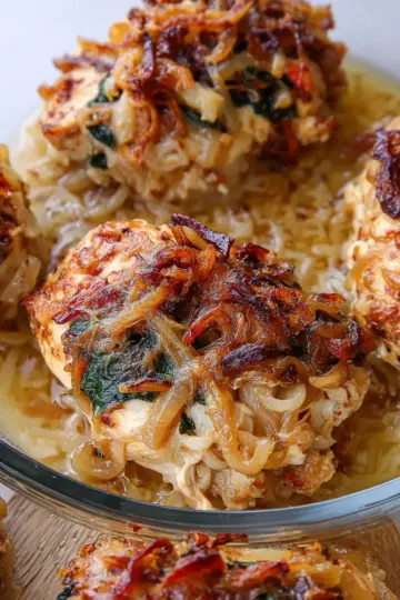 French Onion Chicken Bakes