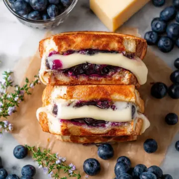 Blueberry Brie Grilled Cheese Sandwich