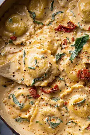 Creamy Tuscan Ravioli
