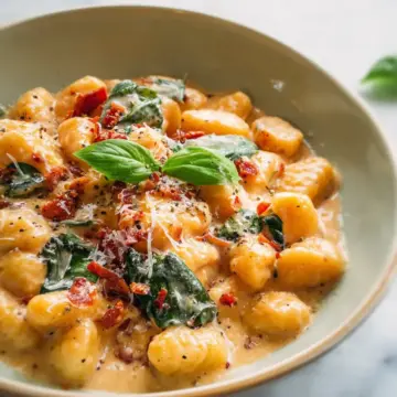 Creamy Tuscan Gnocchi