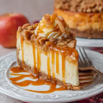 Apple Crisp Cheesecake