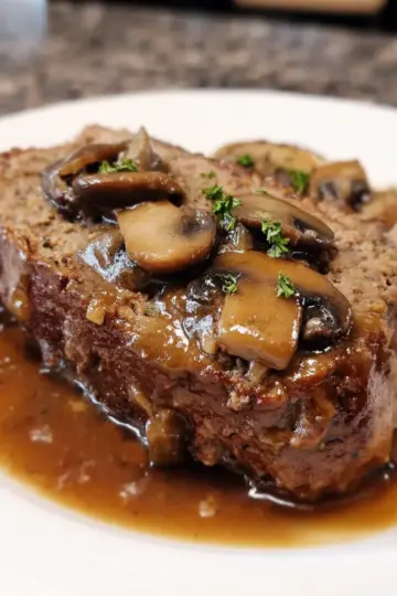 Meatloaf with Mushroom Gravy