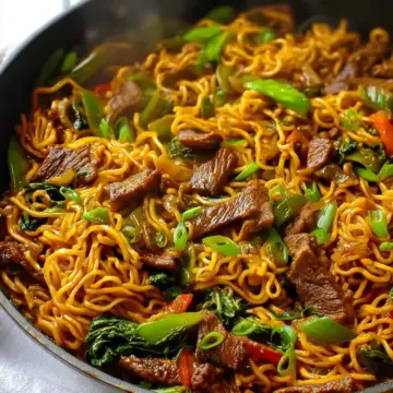 Sticky Beef & Noodles {One Pan}