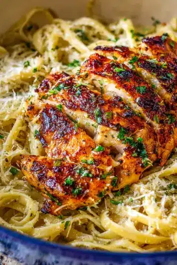 Parmesan Garlic Chicken with Pasta