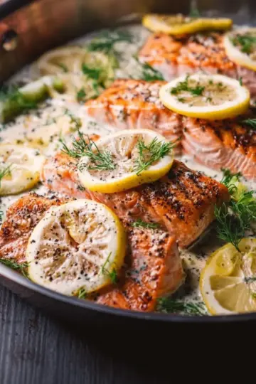 Creamy Lemon Dill Salmon