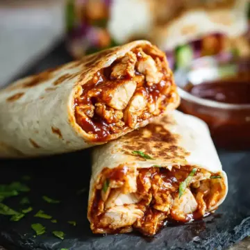 Crispy BBQ Chicken Wraps