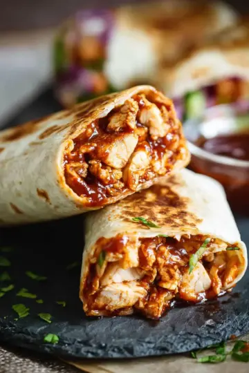 Crispy BBQ Chicken Wraps