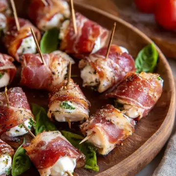 Prosciutto Wrapped Mozzarella Bites