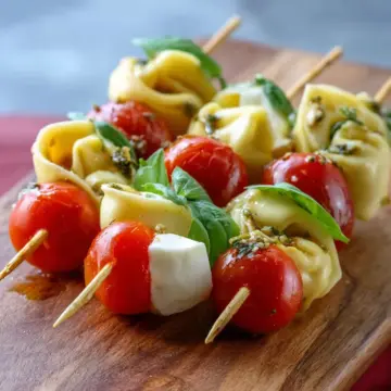 Caprese Tortellini Skewers