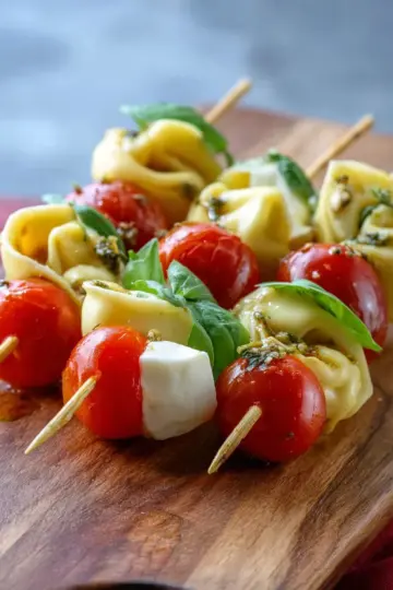 Caprese Tortellini Skewers