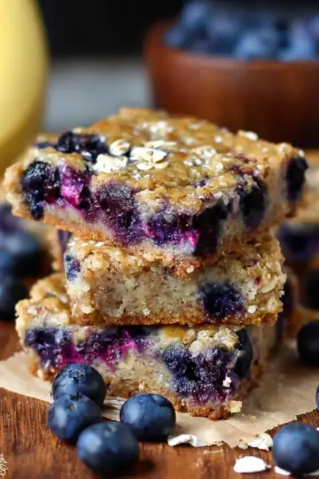 Blueberry Oatmeal Breakfast Bars