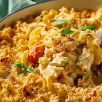Marry Me Chicken Noodle Casserole