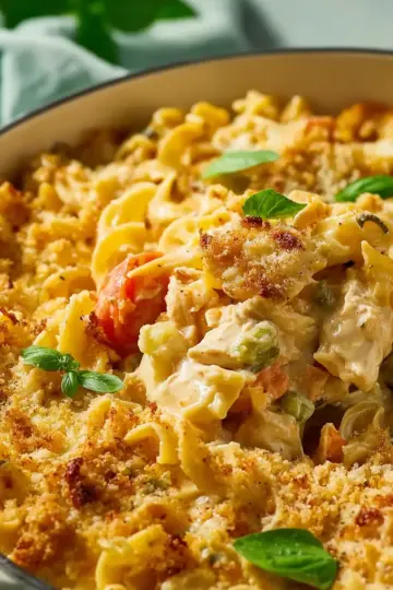 Marry Me Chicken Noodle Casserole