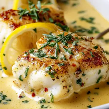 Tasty Baked Cod In Coconut Lemon Cream Sauce Recipe