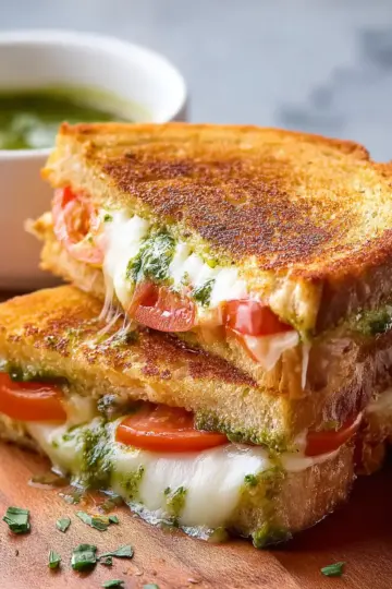 Pesto Grilled Cheese Sandwich