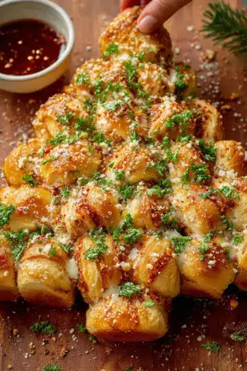 Christmas Tree Pull-Apart Bread