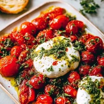 Roasted Tomatoes with Burrata