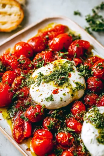 Roasted Tomatoes with Burrata