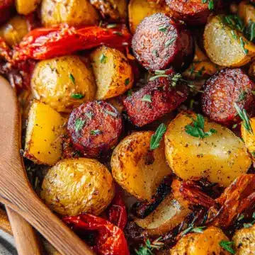 Oven Roasted Sausage and Potatoes