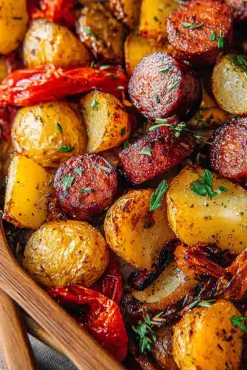 Oven Roasted Sausage and Potatoes