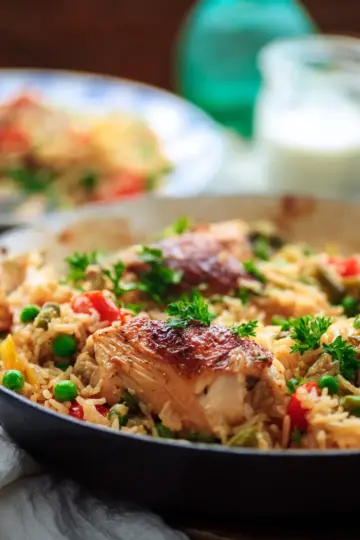 One-Pot Chicken, Rice and Vegetables