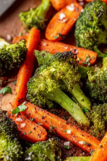 Roasted Broccoli and Carrots