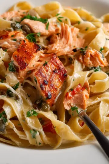 Creamy Salmon Pasta Recipe (easy and delicious)